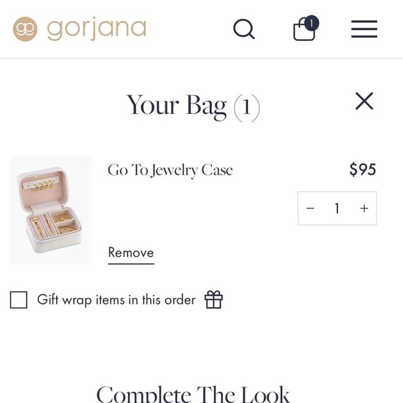 Gorjana "Go To" Jewelry Case NWOT w/ new surprise earrings inside :) - Picture 9 of 9